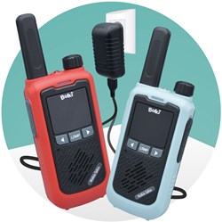 Buki walkie talkie ricaricabile - giocattolo per bambini con portata 5km