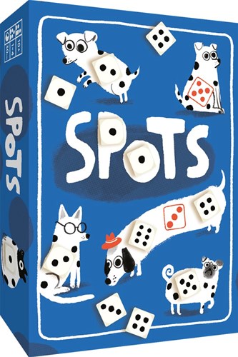 Asmodee gioco di dadi Spots - Gioco da tavolo con cani e fortuna