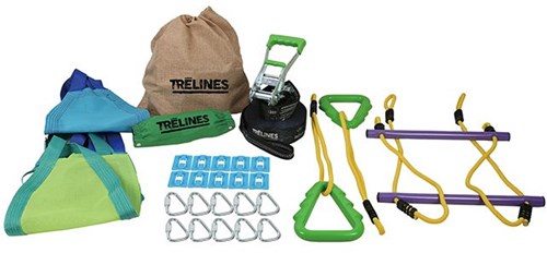 Trelines set altalena linea ginnastica 11m - gioco da esterno per bambini-3