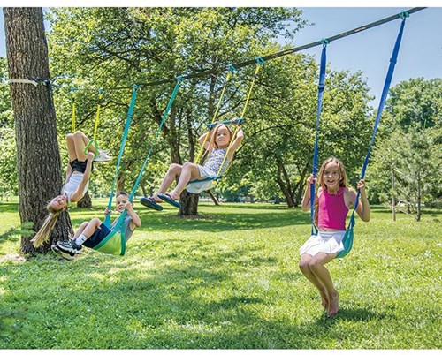 Trelines set altalena linea ginnastica 11m - gioco da esterno per bambini-2