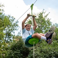 Trelines zipline giocattolo da esterno 30m con freno - Quickset - set avventura