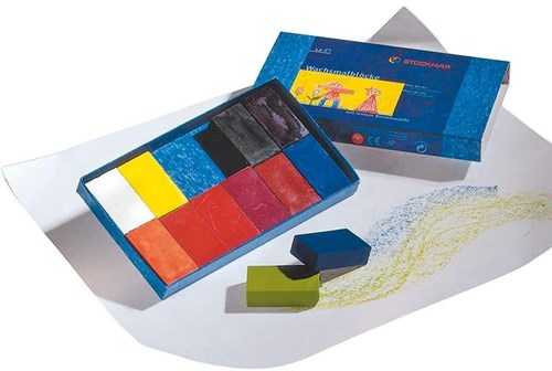 Stockmar blocchi di cera - 12 colori di cera d'api per bambini