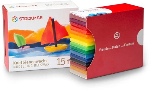 Stockmar cera modellabile creativa 15 colori - 100x40 mm-2