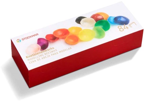 Stockmar cera modellabile giocattolo scatola banco 15 colori - 84 pezzi-2