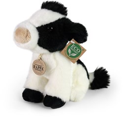 Rappa peluche mucca giocattolo morbido seduta 18 cm regalo fattoria