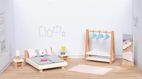Mobili per casa delle bambole GOKI - Camera da letto