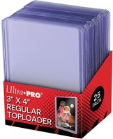 Buste toploader trasparenti 3x4 pollici per carte da collezione 40 pezzi