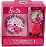 Accutime orologio Barbie per bambini imparare a leggere l'ora rosa analogico
