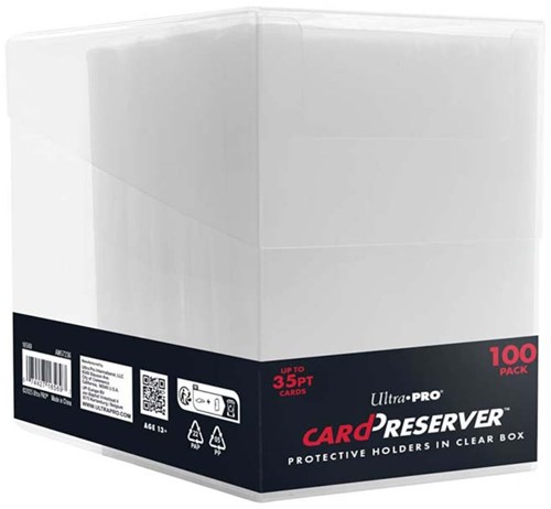 Ultra Pro custodia per carte Card Preserver bustine box trasparente 100 pezzi
