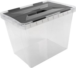 Sunware scatola portaoggetti 25L plastica trasparente - scatola impilabile