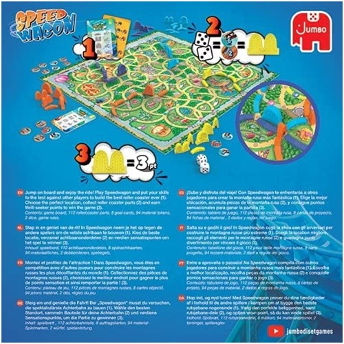 Jumbo Speedwagon gioco da tavolo costruzione montagne russe strategia-3