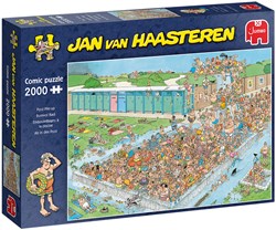 Jumbo puzzle Jan van Haasteren Piscina Affollata - 2000 pezzi cartoon