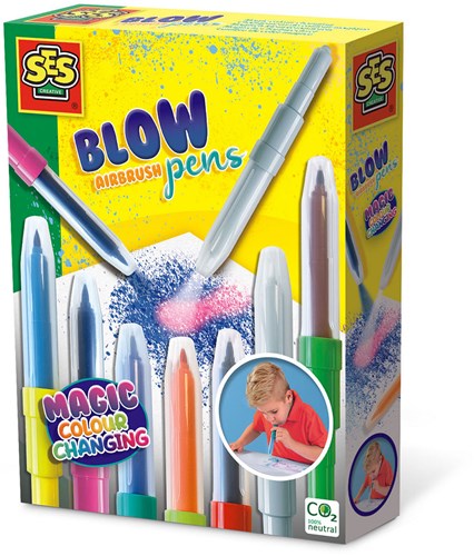 Ses pennarelli airbrush cambia colore - Disegno magico - Giocattolo creativo