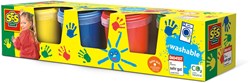 Ses set colori a dita 4 colori - lavabile e sicura per bambini