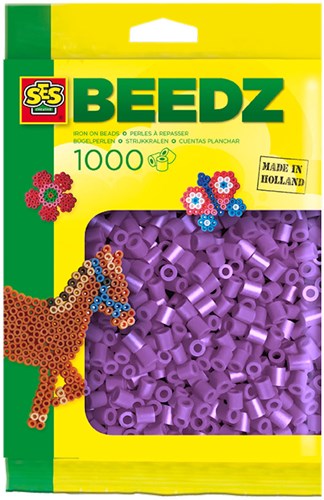 SES Beedz perline da stirare viola 1000 pezzi giocattolo creativo