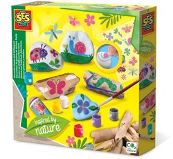 SES decorare pietre e legno galleggiante - set creativo per bambini