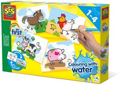Ses colorare con acqua animali della fattoria set magico giocattolo