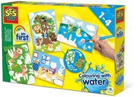 Ses colorare con l'acqua - Animali nascosti - pittura magica per bambini