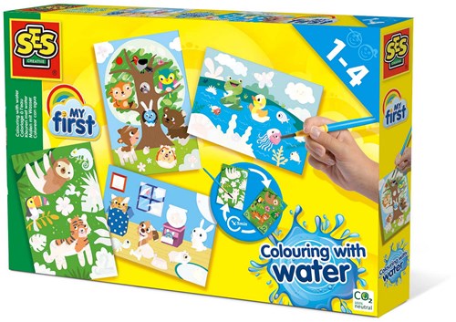 Ses colorare con l'acqua - Animali nascosti - pittura magica per bambini