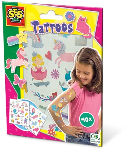 Ses tatuaggi - Tatuaggi per bambini fiabe effetto metallico - temporanei lavabili