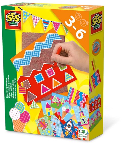Ses giocattolo Montessori set punzonatura - Imparo a punzonare - attività creativa