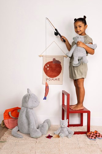 Happy Horse gatto peluche Cobien 38 cm grigio - morbido giocattolo peluche-2
