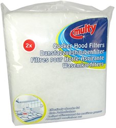 Multy filtro cappa universale - filtro per cappa 2 pezzi bianco