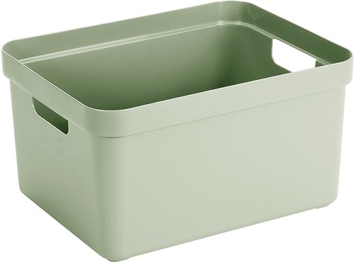 Sunware box portaoggetti Sigma home 32L verde plastica impilabile
