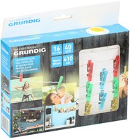 Grundig ghirlanda fotografica LED mollette 410cm decorazione multicolore