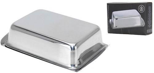 Excellent Houseware burriera acciaio inox argento - contenitore per burro