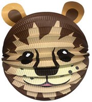 Twisk lanterna leone 20 cm - decorazione festa bambini carta