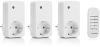 Smartwares set di interruttori wireless con telecomando - 3 prese smart per la casa intelligente
