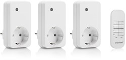 Smartwares set di interruttori wireless con telecomando - 3 prese smart per la casa intelligente