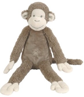 Happy Horse peluche scimmia Mickey 43 cm - giocattolo morbido marrone