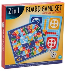 Wins Holland gioco da tavolo 2-in-1 gioco dell'oca e ludo per bambini
