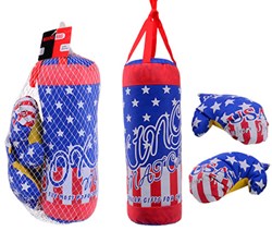 Johntoy sacco da boxe con guantoni - Giocattolo boxe Sports Active