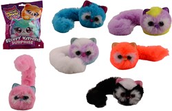 Johntoy gatto peluche giocattolo sorpresa con coda lunga peluche