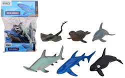 Johntoy animali oceanici set di figure da gioco - Animal World - 6 pezzi