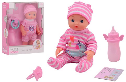 Bambola Baby Rose Baby Rose per bere e fare pipì 17 cm. 27709