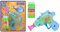 Johntoy pistola bolle di sapone Aqua fun Bubble Machine con luce giocattolo