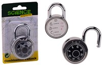 Johntoy lucchetto giocattolo Science Explorer con combinazione numerica grigio