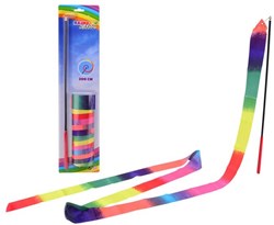 Johntoy nastro arcobaleno giocattolo 2 metri Outdoor Fun colorato