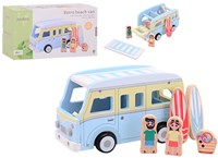 Jouéco autobus da spiaggia in legno - bus retrò con accessori