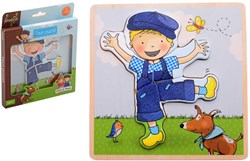 Johntoy puzzle Fien e Teun - giocattolo educativo in cartone per bambini
