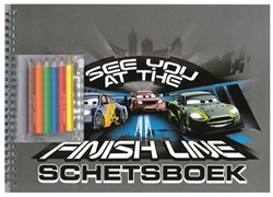 Image Books Cars album da disegno con stencil e set da disegno per bambini