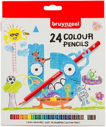 Bruynzeel set matite colorate 24 pezzi per bambini e adulti