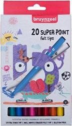 Bruynzeel pennarelli Super Point set 20 colori per bambini