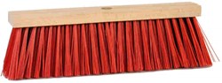 Scopa per la pulizia scopa da esterno fibra sintetica rossa 40 cm scopa da strada