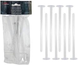 Svenska Living pestelli per cocktail trasparenti set 8 pezzi in plastica