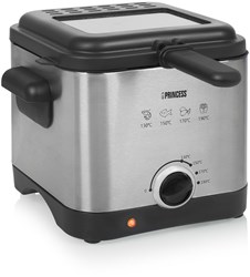 Princess mini friggitrice 1,5 litri - friggitrice compatta acciaio inox 1000W